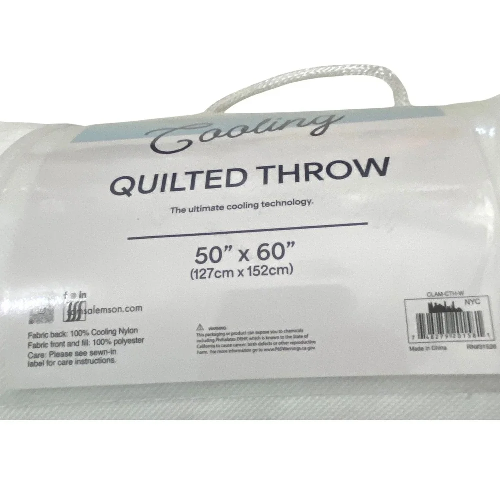 Comfort Lab Amy Miller Cooling‎ Quilted Throw Blanket 50